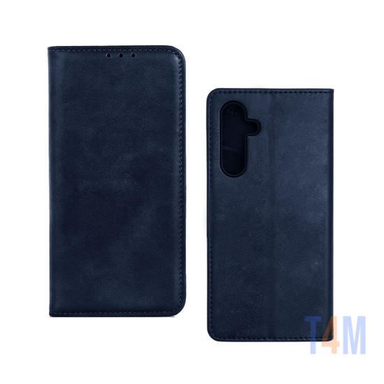 FLIP COVER WITH INTERNAL POCKET FOR SAMSUNG GALAXY A54 BLUE